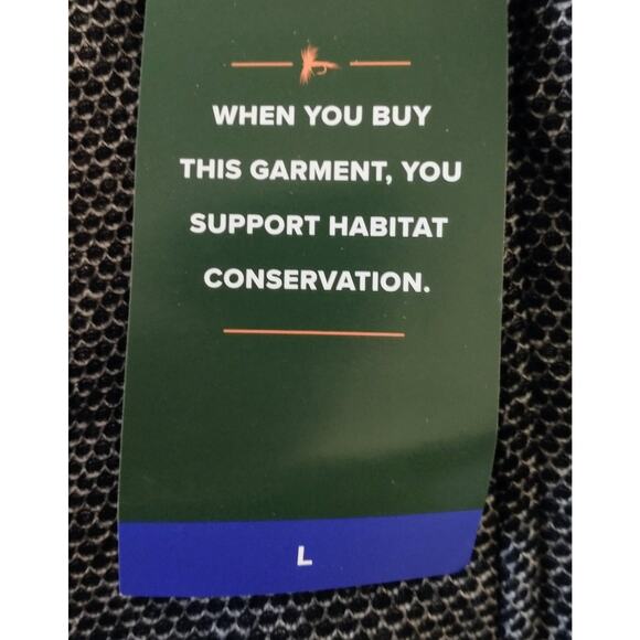 Orvis 1/4 Zip Fleece Lined Jacket. Men's Large. Black. NWT - Picture 12 of 13